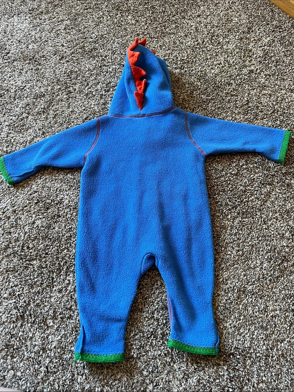 Hanna Andersson Fleece Bunting - Dino Blue Size 30cm/3-6mo